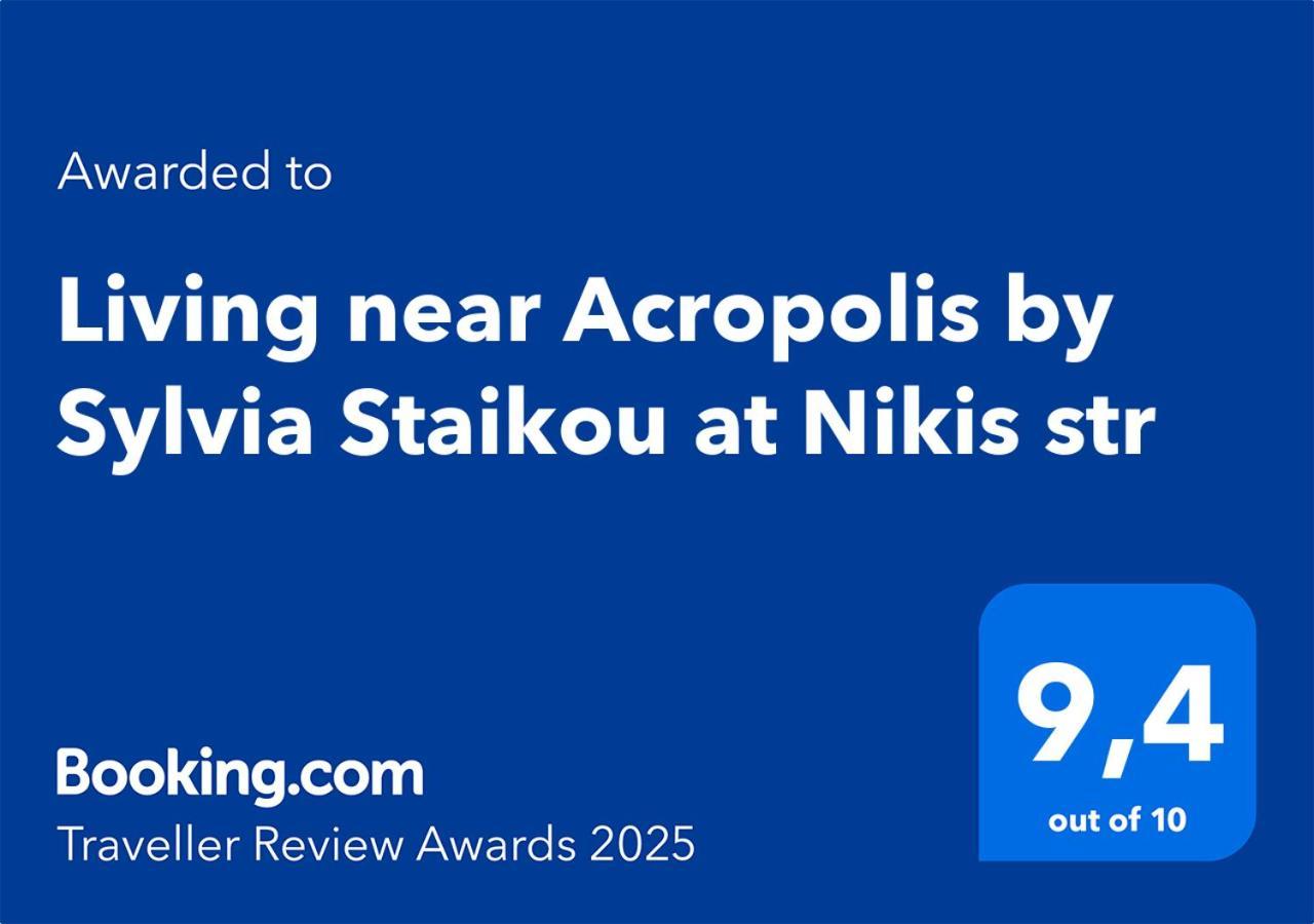 Living Near Acropolis By Sylvia Staikou At Nikis Str Lägenhet Aten Exteriör bild